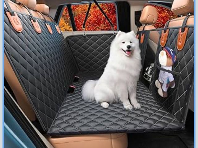 Lot 96-190588 - Back Seat Extender for Large Dogs, Dog Car Seat Cover Hard Bottom Holds 400lbs, Sturdy Backseat Exte...