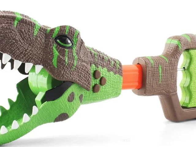 Lot 96-212006 - DINOBROS Dinosaur Chomper Toys for Kids with 3 Roar Sounds and Light Jurassic Dinosaurs Grabber Claw...