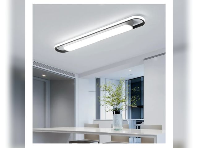 Lot 96-175979 - 4Ft Modern Hallway Ceiling Lights, 6500K Acrylic Linear Ceiling Lamp,65W Metal LED Ceiling Light Fix...