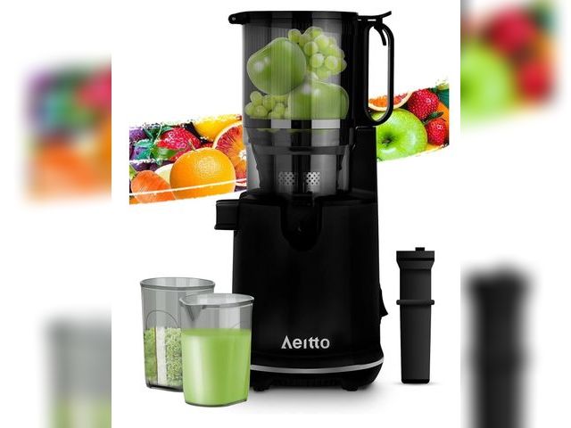 Lot 96-171323 - Aeitto Juicer Machines with 5.3" Large Feed Chute, Masticating Juicer for Whole Vegetable and Fruit
...