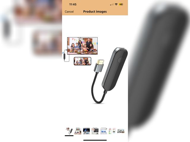 Lot 96-191014 - iShare iOS Wireless HDMI Display Adapter (iOS only), Tiktok Viral Picks, Streaming Device for iPhone...