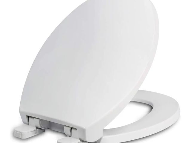 Lot 96-175219 - WSSROGY Round Toilet Seat with Lid, Slow Close Seat and Cover, Including Two Sets of Parts, Fit All ...