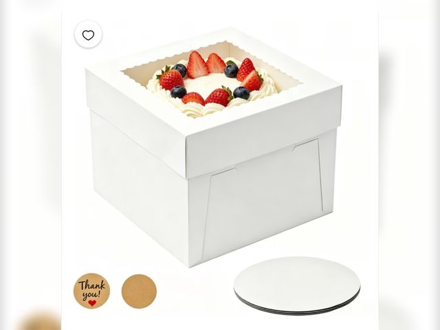 Lot 96-230649 - Cake Boxes 10x10x8 inch, 6 Pack New