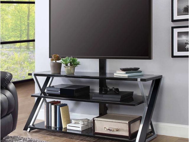 Lot 96-179101 - 3 glass pieces for the Whalen Xavier 3-in-1 Television Stand for TVs up to 70", Black
New