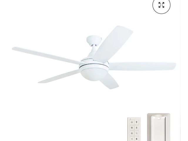 Lot 96-174923 - 52 Inch Ashby, White, Remote Control, Ceiling Fan new MSRP $199.99