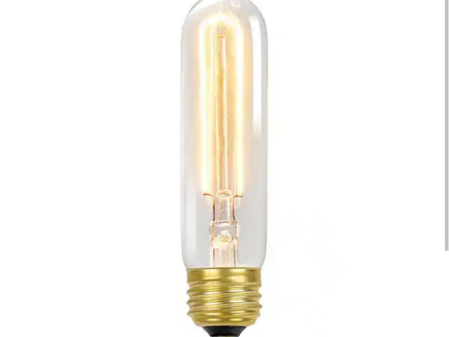 Lot 96-167022 - 2 Pack of Globe Electric 60 Watt T10 Dimmable Antique Style Radio Tube Vintage Edison Incandescent L...