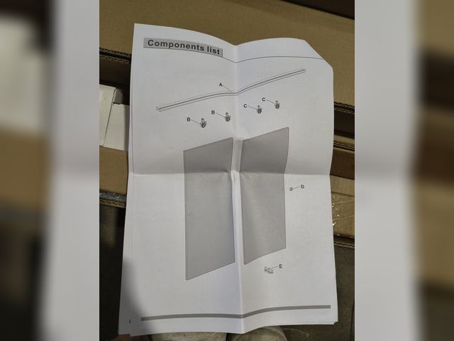 Lot 96-176291 - Sliding Door Brackets and Hardware
Unknown Model 
New