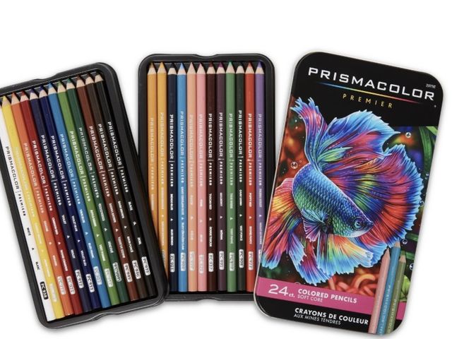 Lot 96-164444 - Prismacolor Premier 24pk Colored Pencils:
Multicolor Art &amp; Sketching Set, Presharpened,
0.7mm, A...