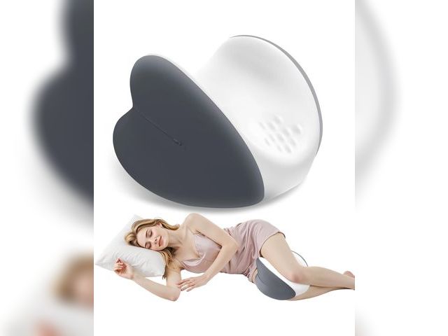 Lot 96-190795 - Knee Pillow for Side Sleepers, Leg Pillow with Cooling Cover, Memory Foam Leg Pillow for Side Sleepi...