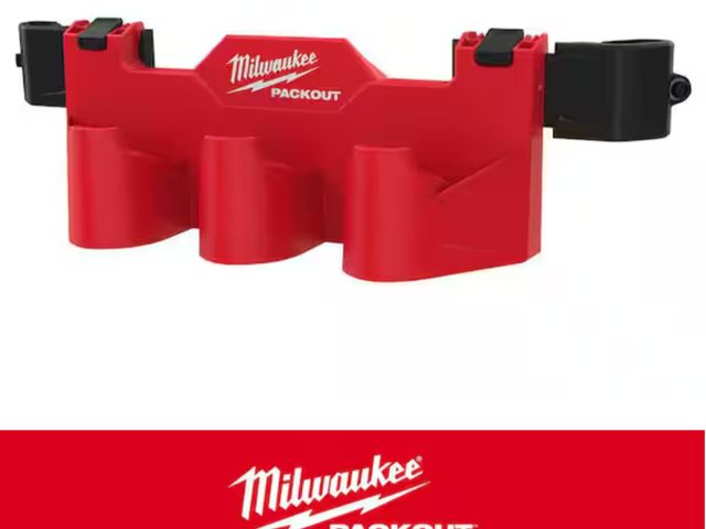 Lot 96-181158 - Milwaukee PACKOUT M12 Battery Tool Box Rack Attachment New