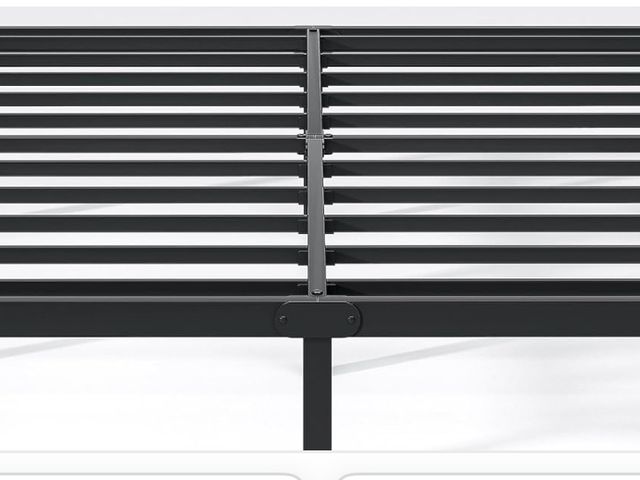 Lot 96-175890 - Appears to be black metal bed frame 
size unknown