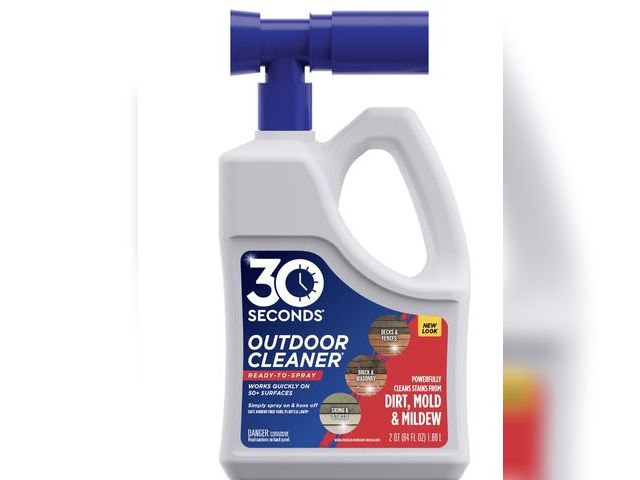 Lot 96-182210 - 30 SECONDS Outdoor Cleaner - Algae, Mold &amp; Mildew Stain Remover for Concrete, Wood, Patio, Sidin...
