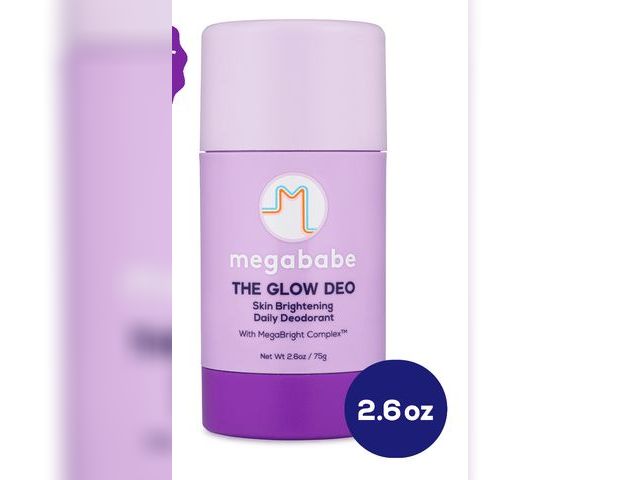 Lot 96-167400 - Megababe Glow Deo Daily Deodorant Stick, Skin Brightening, Aluminum-Free, 2.6 oz
New