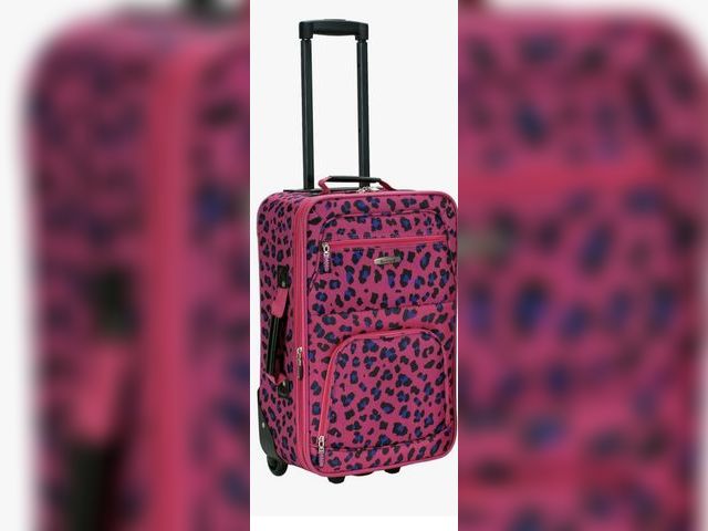 Lot 96-180843 - Rockland Softside Luggage, Magenta Leopard 19”

New