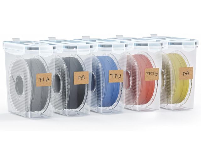 Lot 96-191146 - YOOPAI Filament Storage Box - 5 Pack Filament Container for 3D Printing Sealing and Protection - Por...
