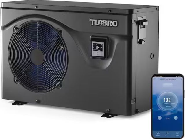 Lot 96-163380 - TURBRO
50,000 BTU Inverter Swimming Pool Heat Pump for Above and In Ground Pools and Spas, All Elect...