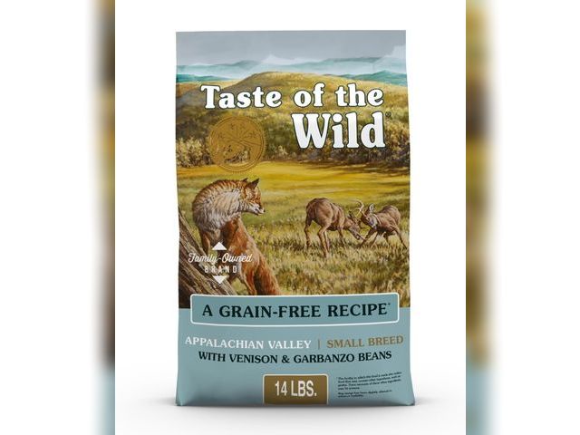 Lot 96-166306 - Taste of the Wild Appalachian Valley Small Breed Grain-Free Recipe with Roasted Venison Dry Adult Do...