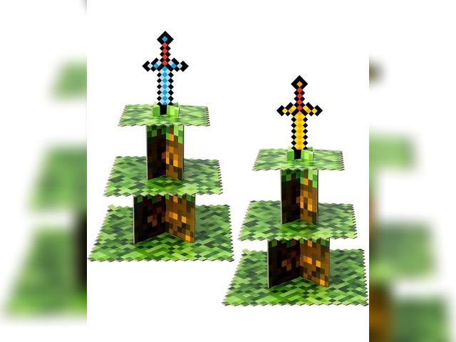 Lot 96-193757 - 3-Layer Cupcake Stand Set,Anime Birthday Party Supplies,Premium Cupcake Holder,Creative Tiered Servi...