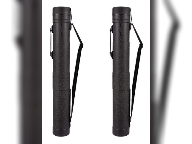Lot 96-175786 - CALPALMY 2-Pack Extendable Poster Tubes Expand from 30.5” to 49” with Shoulder Strap and Handle | Ca...