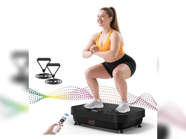 Lot 96-164125 - Vibration Plate Exercise Machine, 2025 Upgraded Fitness Vibrating Lymphatic Drainage Full Body Worko...