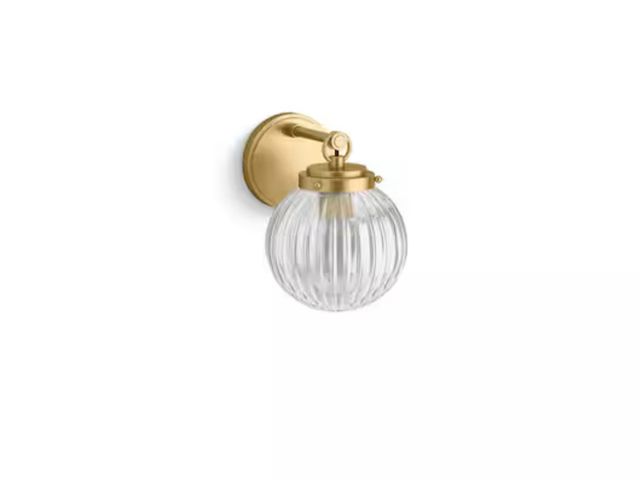 Lot 96-168954 - KOHLER
Embra By Studio McGee One-Light Brushed Moderne Brass Wall Sconce
New MSRP $257