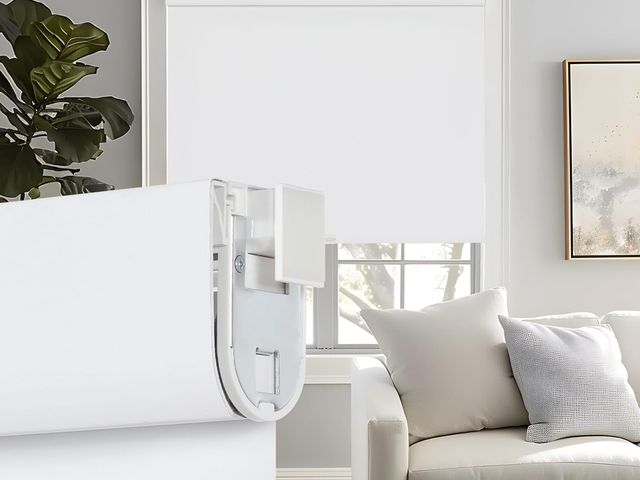Lot 96-175898 - Persilux No Drill No Tools 100% Blackout Roller Blinds for Indoor Windows, Free-Stop Cordless Roller...