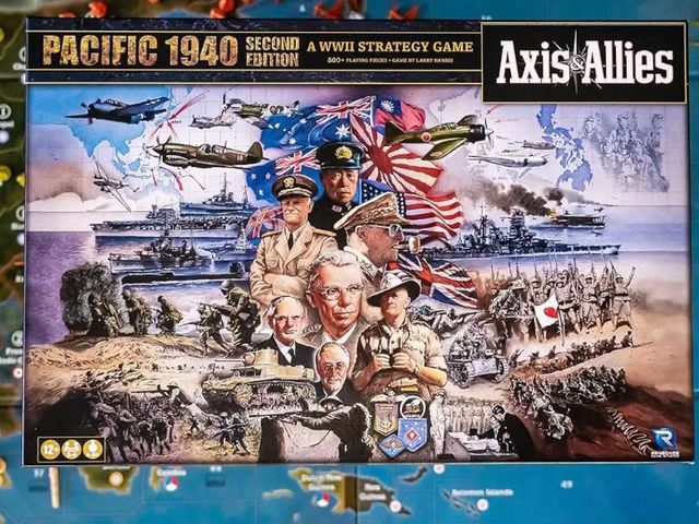 Lot 96-177115 - Avalon Hill Axis &amp; Allies Pacific 1940 Second Edition WWII Strategy Board Game, with Extra Large...