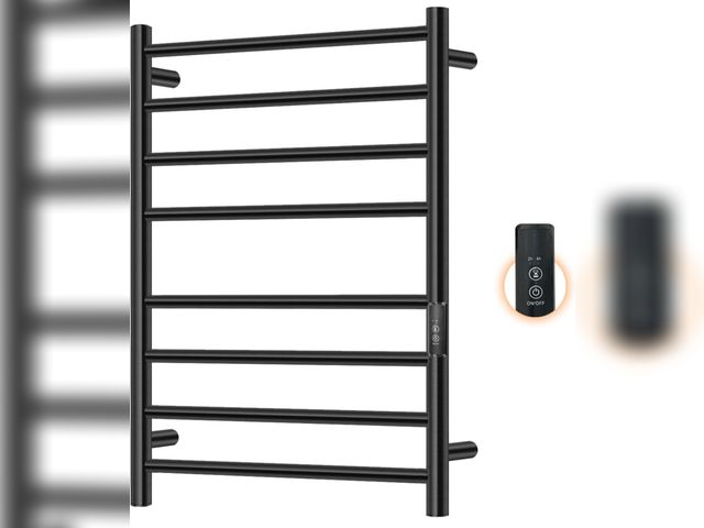 Lot 96-187722 - Aquatrend Towel Warmer for Bathroom, Hot Towel Warmer 8 Layed Wall Mountedfor Bathroom, Towel Rack w...