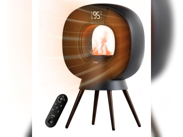 Lot 96-170650 - Space Heater Humidifier Combo - Star 3-in-1 Electric Heaters for Indoor Use, Humidifier with Flame L...