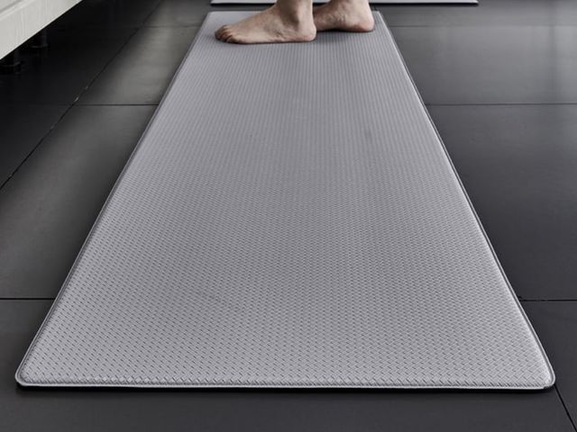 Lot 96-233259 - Anti Fatigue Cushion Kitchen Mat for Floor-Easy Clean, Water &amp; Oil Proof, Anti Slip, Foam Rubber...