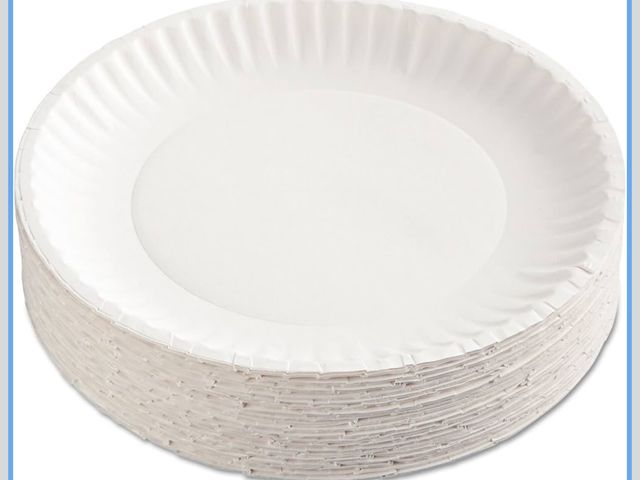 Lot 96-178222 - AJM Packaging Corporation Paper Plates, 9" Diameter, White, 100/Pack New