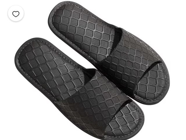 Lot 96-230520 - 2 Pack Deago Portable Foldable Travel Slippers for Men Lightweight Non-Slip Quick Dry Indoor House S...