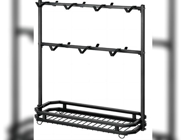 Lot 96-136497 - Coffee Mug Holder with Movable Hooks, 14 Capacity Coffee Cup Holder for Organizer Countertop, Metal ...