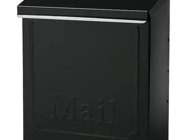 Lot 96-222283 - Architectural Mailboxes
Townhouse Black, Medium, Galvanized Steel, Locking, Vertical, Wall Mount Mai...