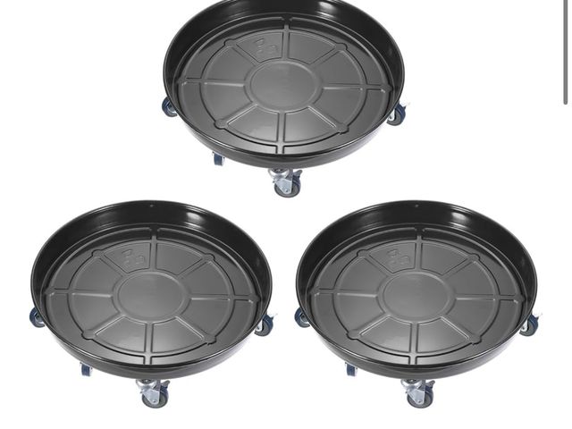 Lot 96-172909 - PATIKIL Planter Caddy with Wheels, 3 Pack 20 Inch Heavy Plant Stand with Universal Wheels Rolling Pl...