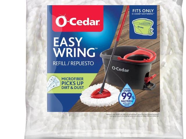 Lot 96-173665 - O-Cedar EasyWring Spin Mop Head
Replacements, Machine Washable
Microfiber Refill 

New.