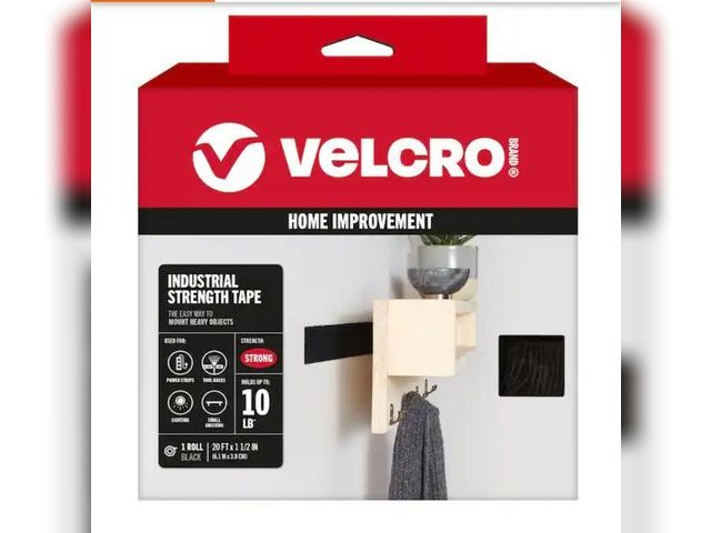 Lot 96-163324 - VELCRO
20 ft. x 1-1/2 in. Industrial Strength Tape in Black
New
