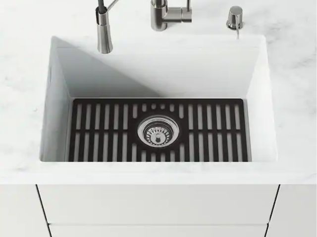 Lot 96-162687 - VIGO
19 in. Silicone Kitchen Sink Protective Bottom Grid For Single Basin Sink in Matte Black
New