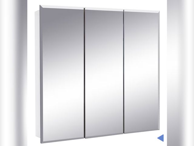 Lot 96-192360 - Costway 36" Wide Wall Mount Mirrored Bathroom Medicine Cabinet Organizer Mirror New
