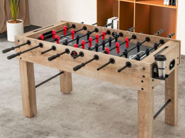 Lot 96-197360 - 137 cm Full Size Foosball Table with 2 Balls and 2 Foldable Cup Holders
New
MSRP $280.00