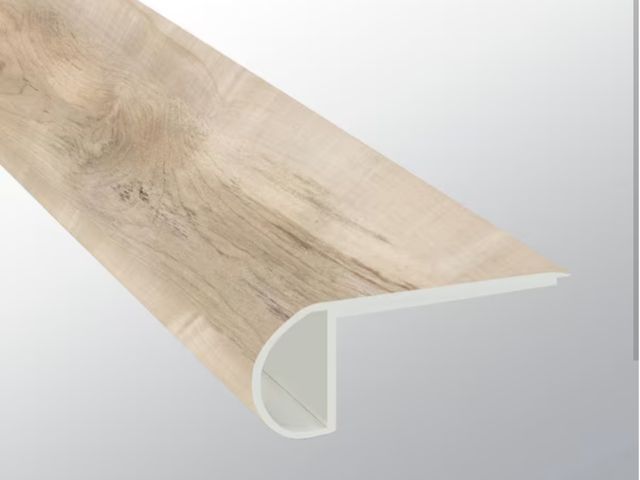 Lot 96-174070 - A&amp;A Surfaces Alpine Mountain 3/4 in. T x 2.75 in. W x 94 in. L Luxury Vinyl Flush Stair Nose Mol...