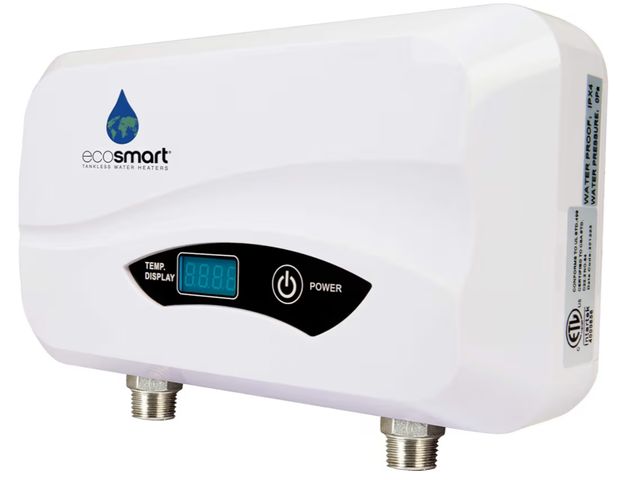 Lot 96-216457 - Ecosmart POU 3.5 Point of Use Electric Tankless Water Heater, 3.5KW@120-Volt, 6 x 11 x 3 Inch
Used U...