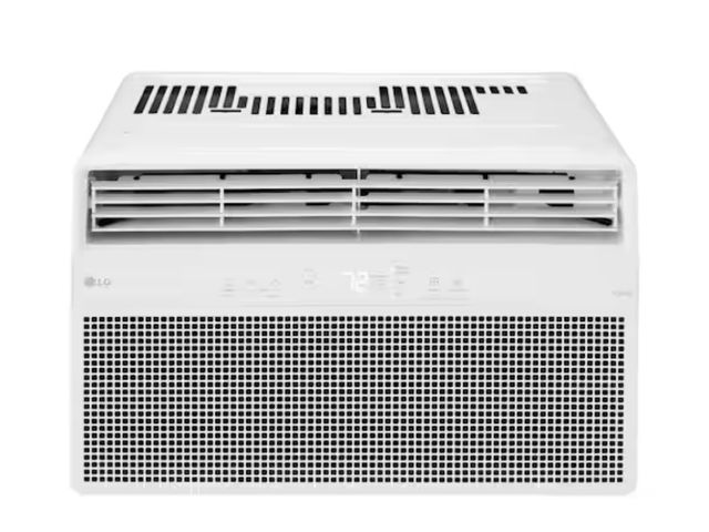 Lot 96-227133 - LG 8,000 BTU 115 Volts Window Air Conditioner Unit Cools 350 sq. ft. with Remote, WiFi Enabled and D...