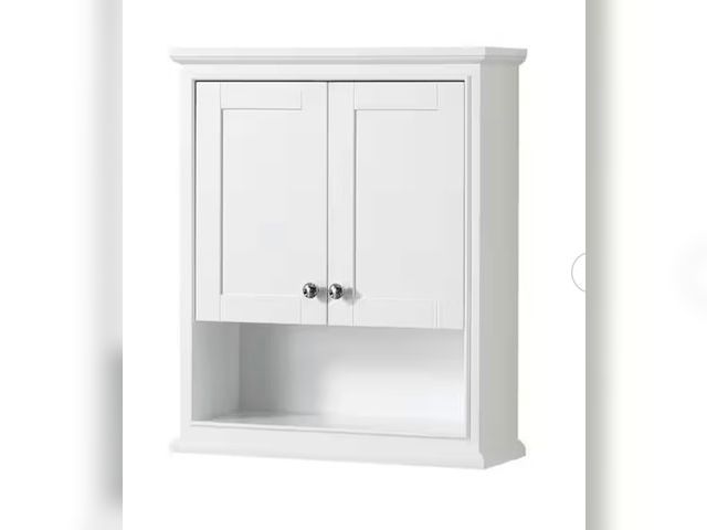 Lot 96-212061 - Wyndham Collection
Deborah 25 in. W x 30 in. H x 9 in. D Bathroom Storage Wall Cabinet in White
MSRP...