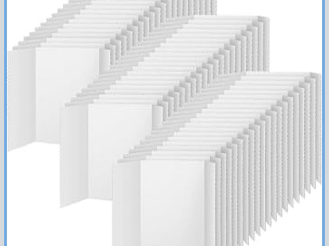 Lot 96-176721 - Ctosree 100 Pcs Trifold Poster Board Bulk 14 x 22 Inch Fold Presentation Display Science Project Boa...