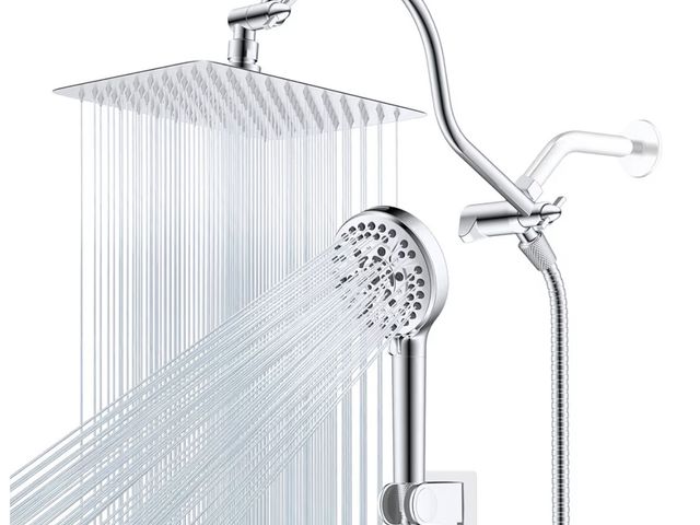 Lot 96-230908 - Rainfall Shower Head with Handheld New