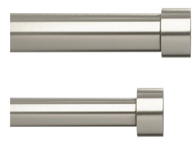 Lot 96-179569 - Umbra Cappa Double Curtain Rod, Includes 2 Matching Finials, Brackets &amp; Hardware, 66 to 120-Inch...