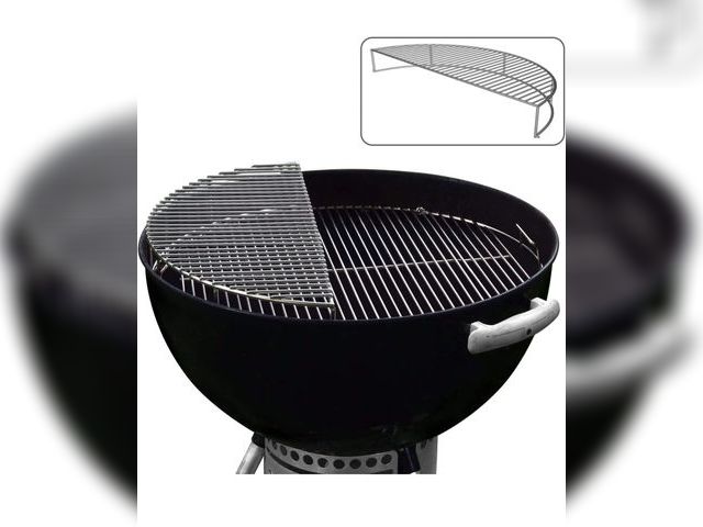 Lot 96-176746 - 22" Stainless Steel Warming / Grilling / Smoking Expansion Rack Grate Charcoal Grilling Accessory fo...
