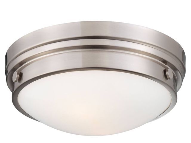Lot 96-162279 - Minka Lavery 823-84 2-Light Flush Mount, Brushed Nickel Finish MSRP $139
New