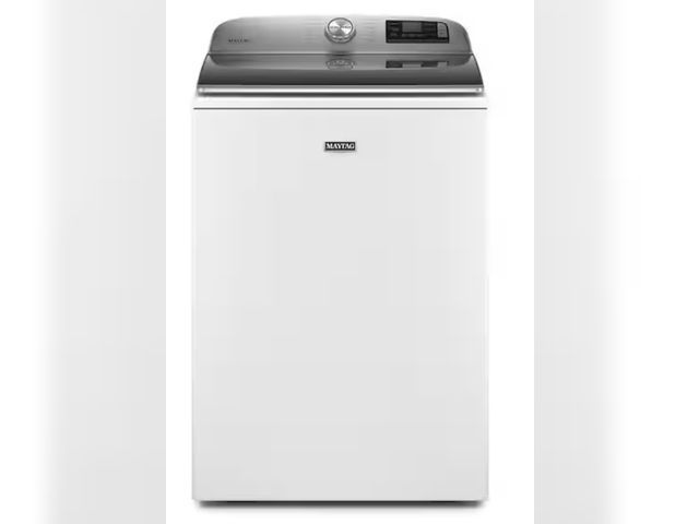 Lot 96-182493 - Maytag
5.3 cu. ft. Smart Capable White Top Load Washing Machine with Extra Power, ENERGY STAR
MSRP $...